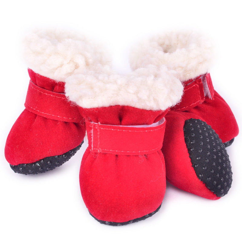 All-Weather Dog Boots — Red
